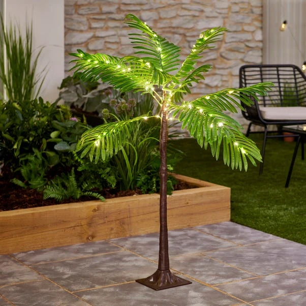 Dunelm 4ft Outdoor Palm Tree Mains Powered 1 Dunelm 4ft Outdoor Palm Tree Mains Powered
