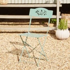 Dunelm Churchgate Green Metal Bistro Set -Garden Decoration Craft 30795661 alt03