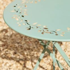 Dunelm Churchgate Green Metal Bistro Set -Garden Decoration Craft 30795661 alt04