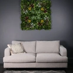 Dunelm Set Of 4 Floral Living Wall Panel 100cm X 100cm -Garden Decoration Craft 30797228 alt02