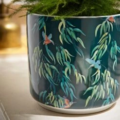 Natural History Museum Kingfisher Plant Pot Large -Garden Decoration Craft 30798450 alt02