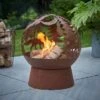 Dunelm Oxidised Woodland Globe Fire Pit