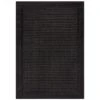 Dunelm Twill Jute Look Indoor Outdoor Black Rug