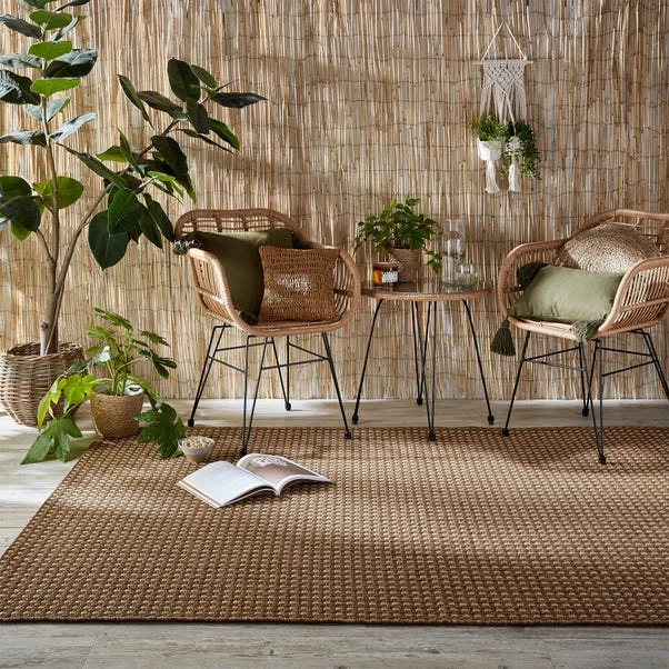 Dunelm Basketweave Jute Look Indoor Outdoor Rug 1 Dunelm Basketweave Jute Look Indoor Outdoor Rug